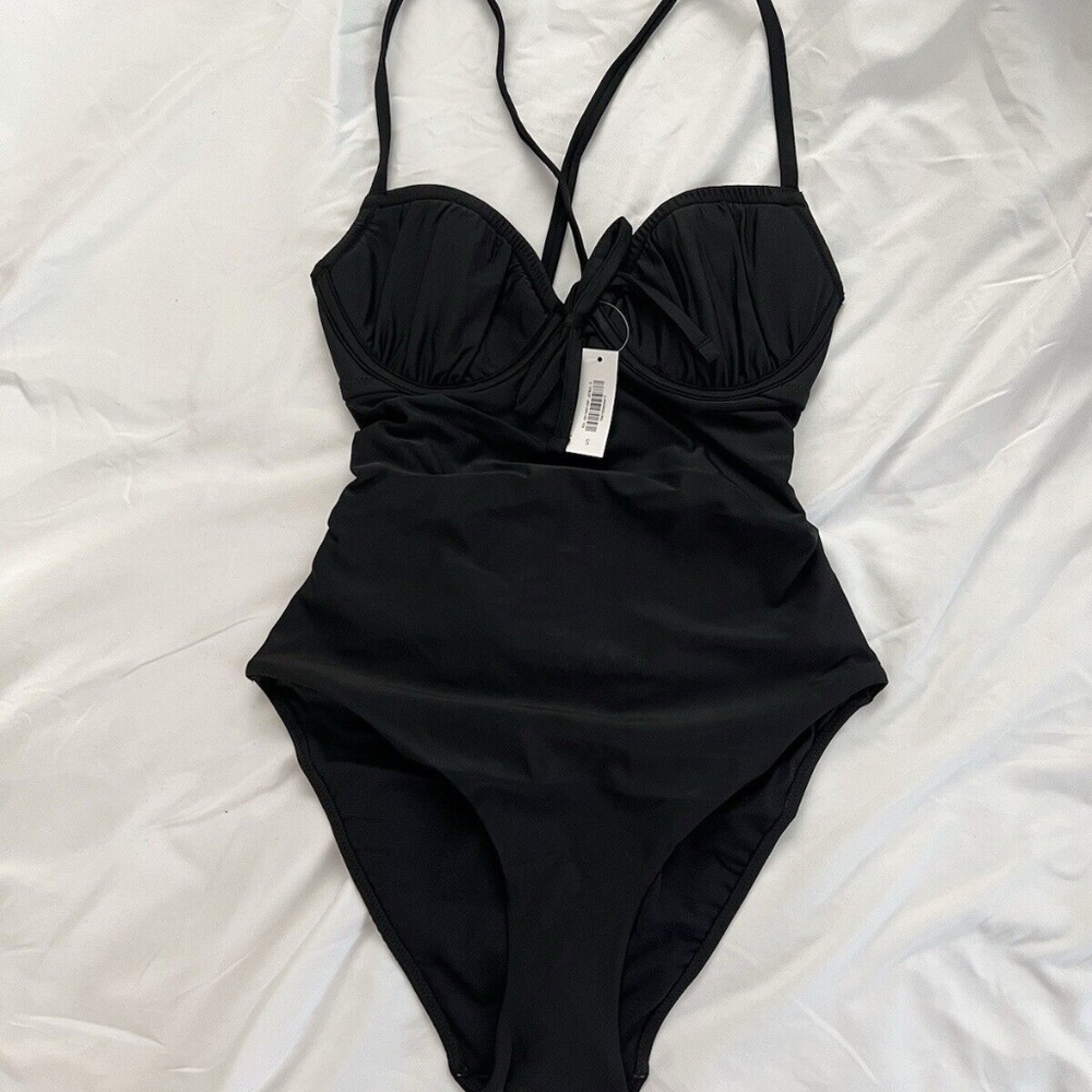 Adore Me Annabee One Piece Swimwear in Black - Size Small